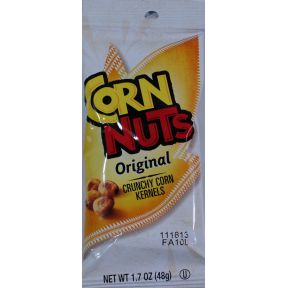 Corn Nuts - Original F30-3262501-4200 - 1.7 oz travel size original corn nuts in sealed package. 0g Trans Fat.