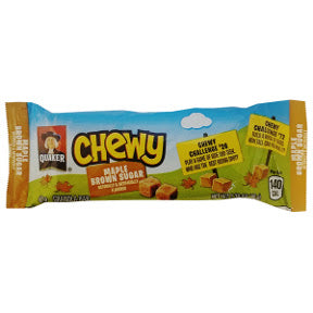 Quaker® Chewy® Maple Brown Sugar Granola Bar F30-4009306-8100 - 1.26 oz. granola bar in sealed package.