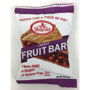 Betty Lou's Gluten Free Fruit Bars - Cherry F30-4032714-8200 - 2 oz fruit bar in individually sealed package. Gluten Free.
