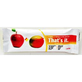 That's It.® Fruit Bar Apple & Mango F30-4085703-8100-1.2 oz fruit bar. No added sugar.