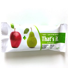 That's It.® Fruit Bar Apple & Pear F30-4085706-8100 - 1.2 oz. fruit bar. No added sugar.