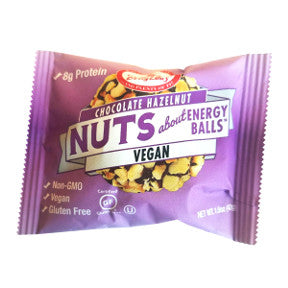 Betty Lou's® Nuts about Chocolate Hazelnut Energy Balls - 1.5 oz package. Non-GMO. Gluten Free.