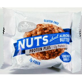 Betty Lou’s High Protein Balls - Almond Butter F30-4132716-8100 - 1.4 oz package. Gluten free. No transfat.