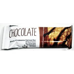 Appleways® Chocolate Simply Wholesome Oatmeal Bar F32-3937403-8200-1.2 oz. soft baked chocolate oatmeal bar.