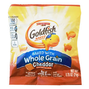 Pepperidge Farm® Goldfish® Baked Crackers Whole Grain Cheddar .75 oz F40-4230008-8100
