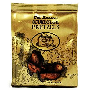 East Shore Dill Seasoned Sourdough Pretzels F40-4568704-8200-2 oz. bag of Split Sourdough Nuggets Seasoned with an Abundance of Dill.