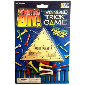 Wooden Tricky Triangle Game G01-0159907-1000 - Wooden Tricky Triangle Game.