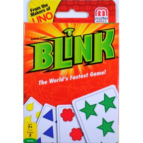 Blink Card Game by Mattel G01-0360607-2100 - Travel size card game in metal container. For 2 players. Ages 7 to adult.