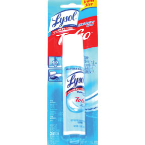 Lysol® Disinfectant Spray - Crisp Linen® scent J03-0165001-8200 - 1 oz. travel size disinfectant spray. Aerosol can. Kill viruses, germs, mold, mildew.<br>***Ground Shipping Only