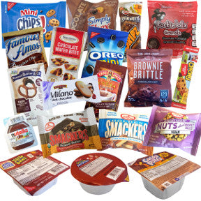 Chocolate Snacks K01-0359921-1520 - 19 Chocolate Snacks, in clear drawcord bag.