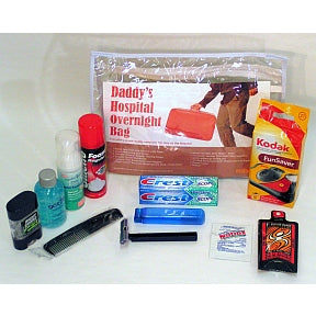 Daddy's Hospital Overnight Bag K01-0459913-5200 - Everything that a new daddy needs for his stay at the hospital with mom.