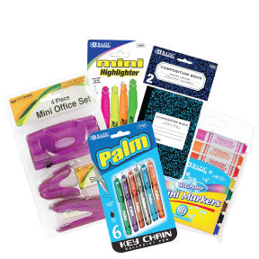 Gift Grab Bag - Mini Office Items K01-0959910-5100 - Packaged in an adorable snowflake or organza drawstring bag, this kit contains 2-3 mini office items perfect for school, work, or travel!