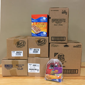 Food Kit Packing Party I - 300 kits - Large K03-1059972-9011-Makes 300 kits. Bulk products including clear plastic bag with drawstring to support a "Packing Party".