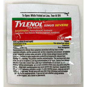 Tylenol® Sinus Severe For Adults, P01-0110108-1000
