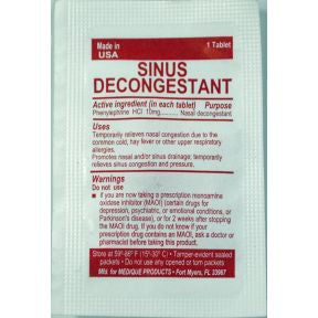 Medi-First Sinus Decongestant P01-0127404-1000