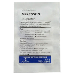 Moore Brand Ibuprofen Tablets 200mg P01-0138901-1000-packet of 2 tablets. 200 mg ea. Pain reliever.