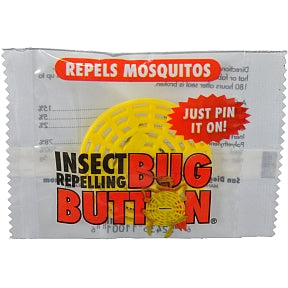 Bug Button P04-0129901-9000 - Travel size pin-on insect repellent button. Protects against all insect bites. Non-toxic. Individually wrapped. Lasts up to 60 hours. Great for all outdoor activities.