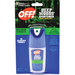 OFF!® DEEP WOODS® Sportsmen Insect Repellent P04-0131901-8100-1 oz. travel size insect repellent in plastic pump spray bottle. Maximum Strength.