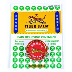 Tiger Balm® - White Regular Strength Sports Rub P04-0485301-9100-0.14 oz of regular strength pain relieving ointment for sore muscles and over exertion.