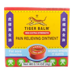 Tiger Balm® - Red Extra Strength Sports Rub P04-0485302-9100-0.14 oz. of extra strength pain relieving ointment. For sore muscles and over-exertion.