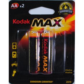 Kodak MAX Alkaline Battery AA (2 pack) S01-0631002-9000