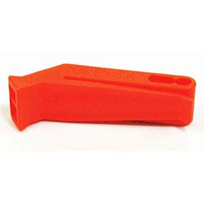 Plastic Floating Whistle with Keychain Hole S01-0959902-9000-Plastic Emergency whistle with a belt clip, and hole for a keychain.