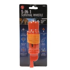 Whistle 5-IN-1 - 5-IN-1 Survival Whistle on Lanyard