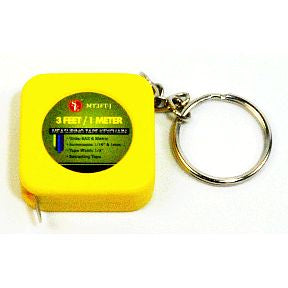 Measuring Tape with Keychain - 3 ft S01-0972511-9000-A single 3 ft, retracting tape, Tape Measure on a Keychain.