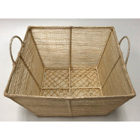 Basket, Sinamay Fiber, 7" x 7" x 4", S04-0337704-9000