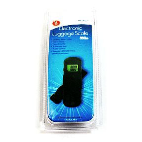 Electronic Luggage Scale T02-0272501-9000-A single Electronic Luggage Scale. 88 Lb Capacity.