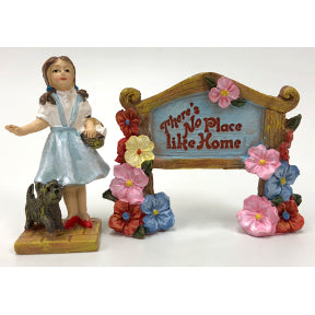 Polyresin Mini World OZ Dorothy & Sign (2 pc set), U03-0101232-0392
