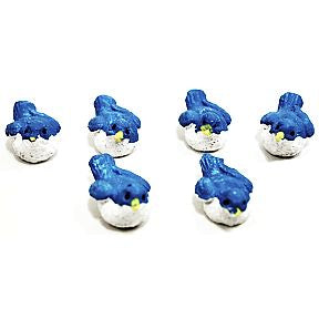 Cement Mini Birds (6 pc set) U03-0209232-0056-6 pc. Set of mini cement birds. Garden décor.