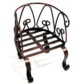 Iron Mini Garden Chair U03-0404232-0160-a single mini garden chair. Garden décor.