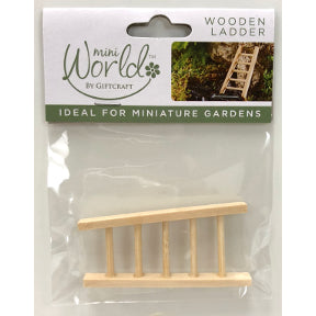 Pine Mini World Wooden Ladder, U03-0506232-0020