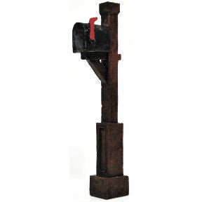 Polystone Mini Mail Box U03-0601232-0020-a single mini mail box. Garden décor.