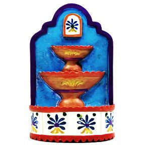 Polystone Mini Fiesta Fountain U03-0601232-0190-a single miniature fiesta style fountain.
