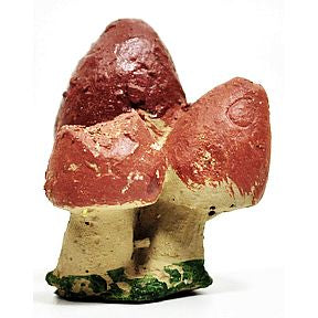 Cement Mini Garden Mushroom U03-0809232-0190-a single mini mushroom. Garden décor.